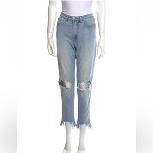 *Great Condition* L’Agence Mid-Rise, Straight Leg Distressed Denim Jeans, Sz. 27